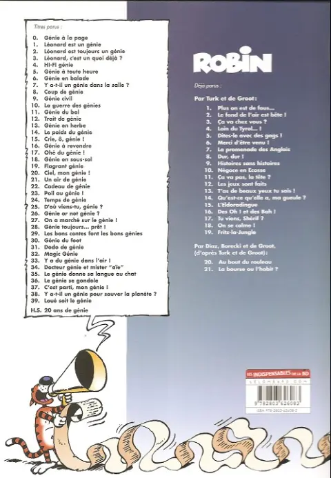 Verso de l'album Léonard Tome 33 Y a du génie dans l'air !