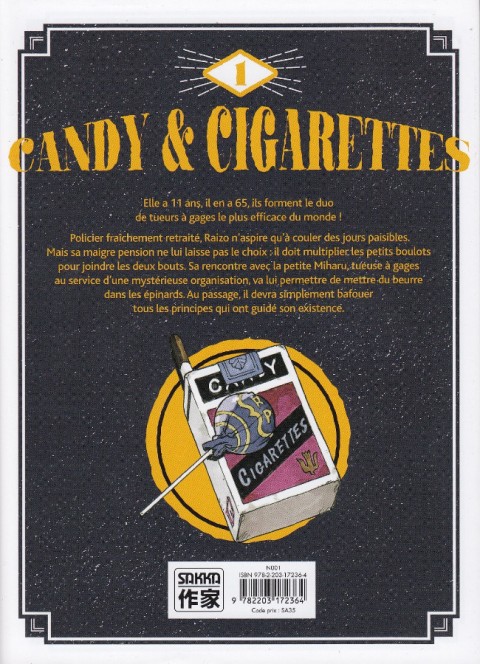 Verso de l'album Candy & cigarettes 1
