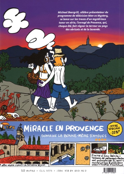 Verso de l'album L'enragé de Provence