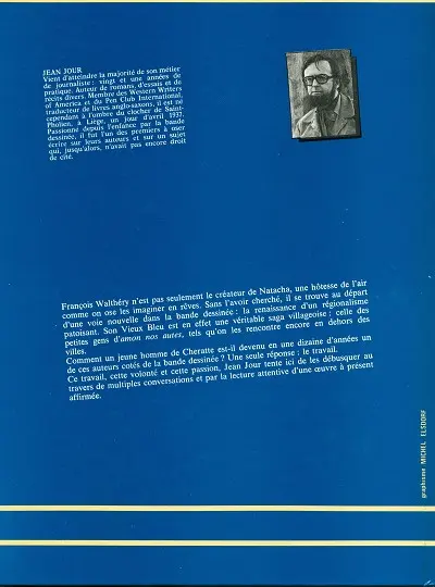 Verso de l'album F. Walthéry