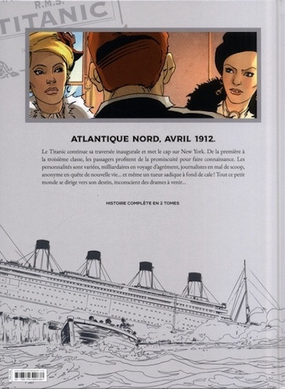 Verso de l'album Les Fantômes du passé Tome 2 L'ange noir du Titanic
