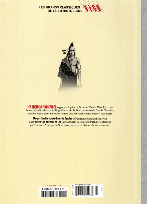 Verso de l'album Les grands Classiques de la BD Historique Vécu - La Collection Tome 74 Les pionniers du nouveau monde - Tome XII : Le murmure des grands arbres
