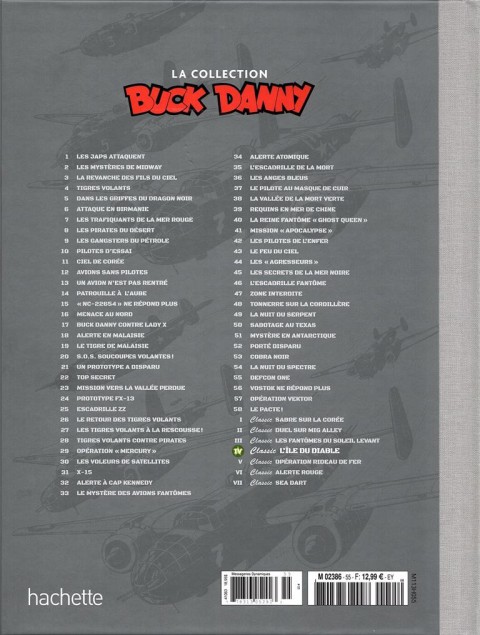 Verso de l'album Buck Danny La collection Tome 4 L'île du diable