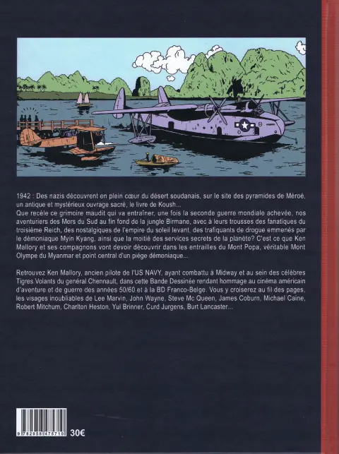 Verso de l'album Mystères en Birmanie (Les aventures de Ken Mallory) Mystères en Birmanie
