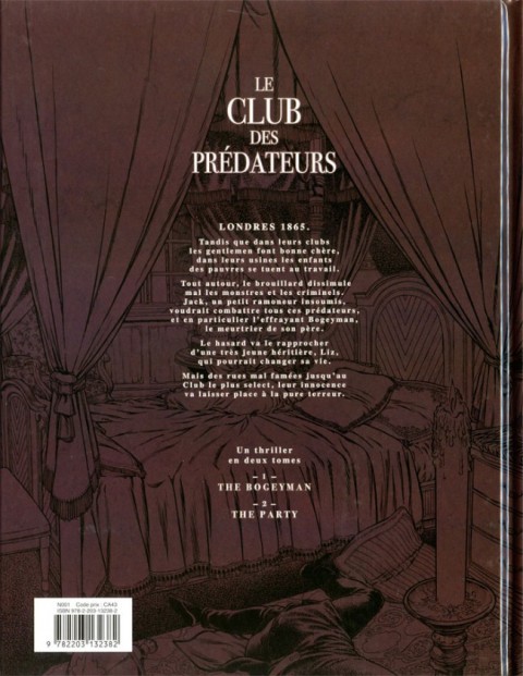 Verso de l'album Le Club des prédateurs Tome 2 The party