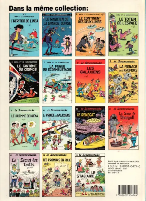 Verso de l'album Le Scrameustache Tome 3 Le continent des deux lunes