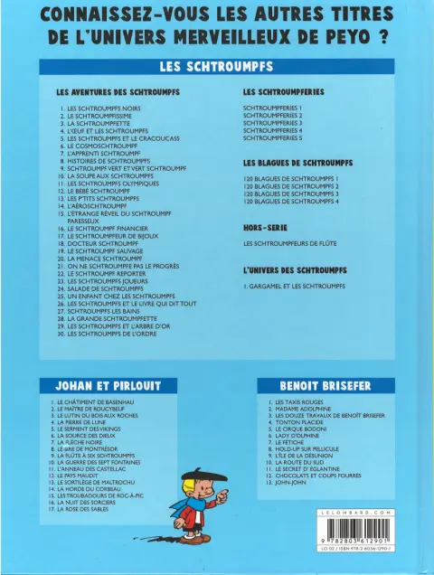 Verso de l'album Benoît Brisefer Tome 3 Les douze travaux de Benoît Brisefer