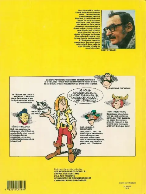 Verso de l'album Colin Colas Tome 5 L'empereur des Sargasses