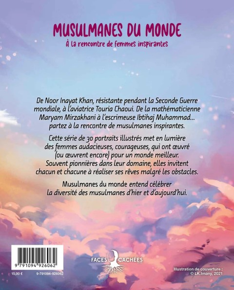 Verso de l'album Musulmanes du monde À la rencontre de femmes inspirantes