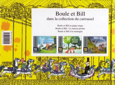 Verso de l'album Boule et Bill Tome 1 Boule et Bill en pique-nique