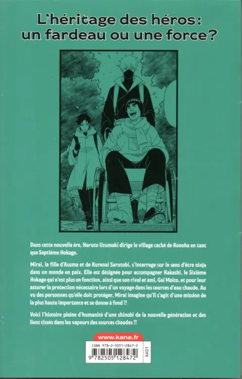 Verso de l'album Konoha Shinden 1 The steam ninja scrolls