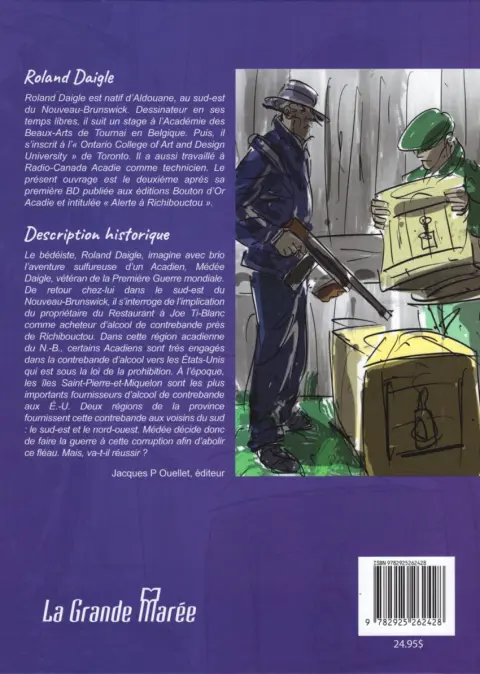 Verso de l'album Alerte à Richibouctou 2 Le rhum à Joe Ti-Blanc