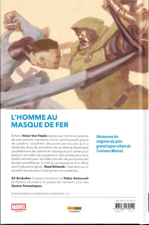 Verso de l'album Docteur Fatalis: Le livre de Fatalis