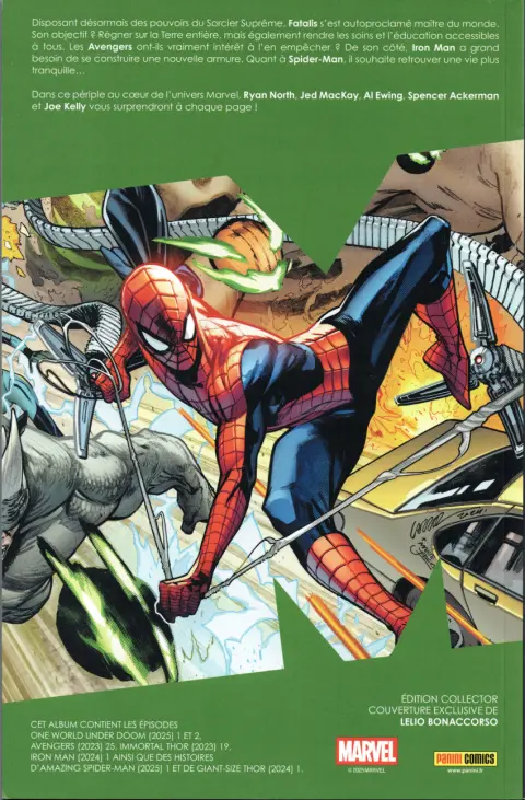 Verso de l'album Marvel World Volume 01