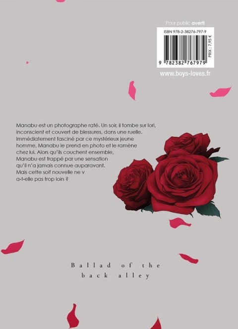 Verso de l'album Ballad of the back alley