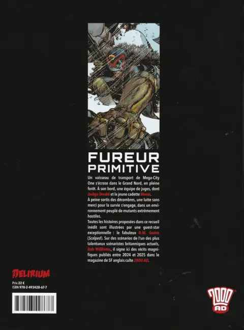 Verso de l'album Judge Dredd Tome 7 Fureur primitive