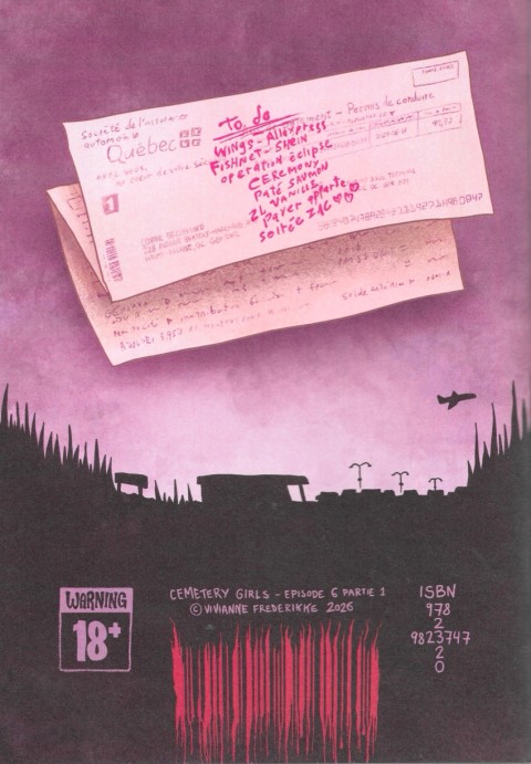 Verso de l'album Cemetery Girls Épisode 6 Cléo