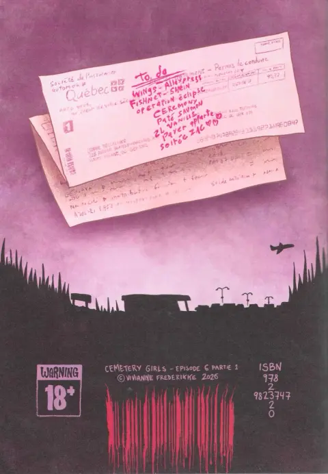 Verso de l'album Cemetery Girls Épisode 6 Cléo