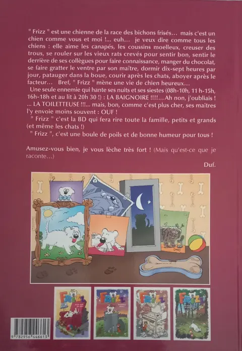 Verso de l'album Frizz Tome 4 Tout pour ma truffe !