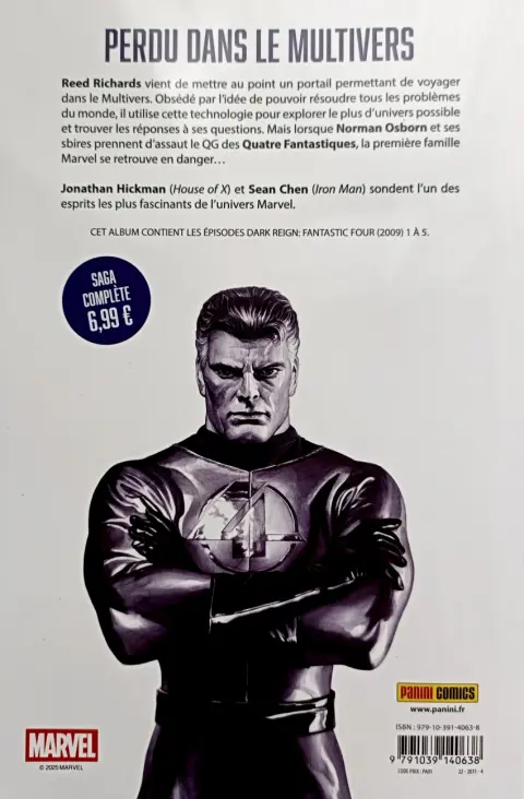 Verso de l'album Fantastic Four Tome 1 Mr. Fantastic