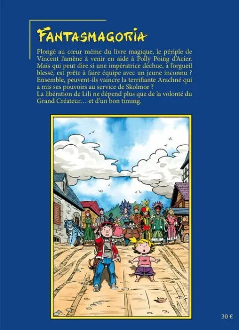 Verso de l'album Fantasmagoria 2 Les pouvoirs du sang