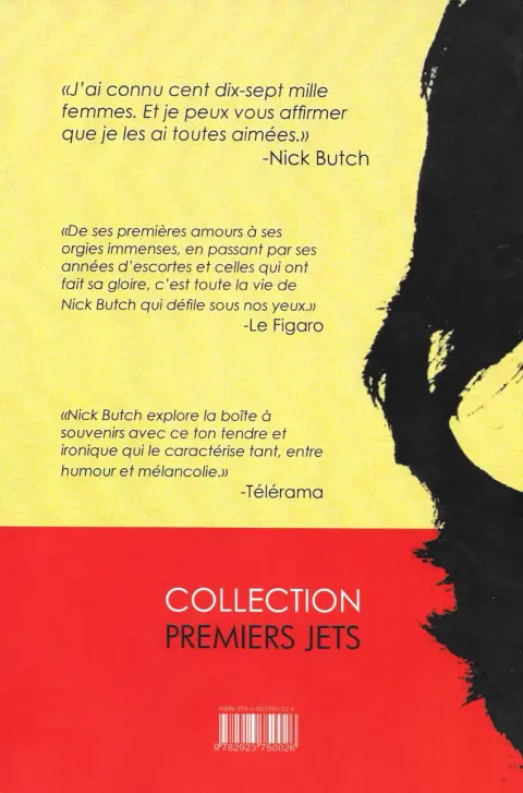 Verso de l'album [Daïmôn] Les mémoires de Nick Butch