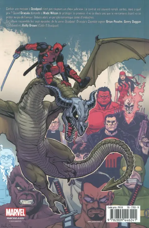 Verso de l'album Deadpool Tome 7 Les Noces de Dracula