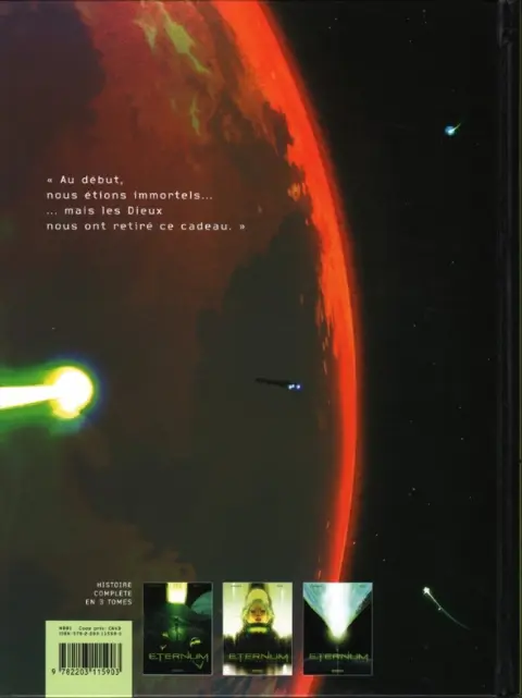 Verso de l'album Eternum Tome 3 Ève