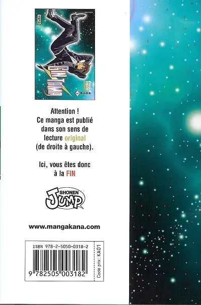 Verso de l'album Gintama Tome 9