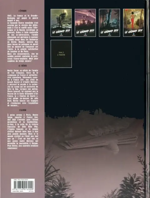 Verso de l'album Le Grand jeu Tome 4 Indochine