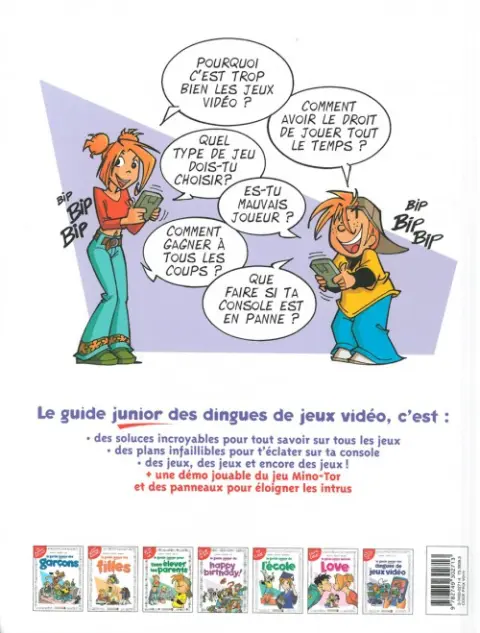 Verso de l'album Les guides junior Tome 7 Le guide junior des dingues de jeux vidéo