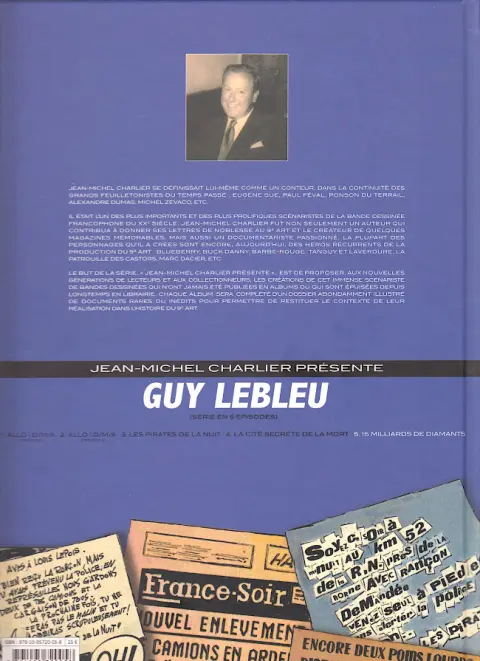 Verso de l'album Guy Lebleu Tome 5 15 milliards de diamants