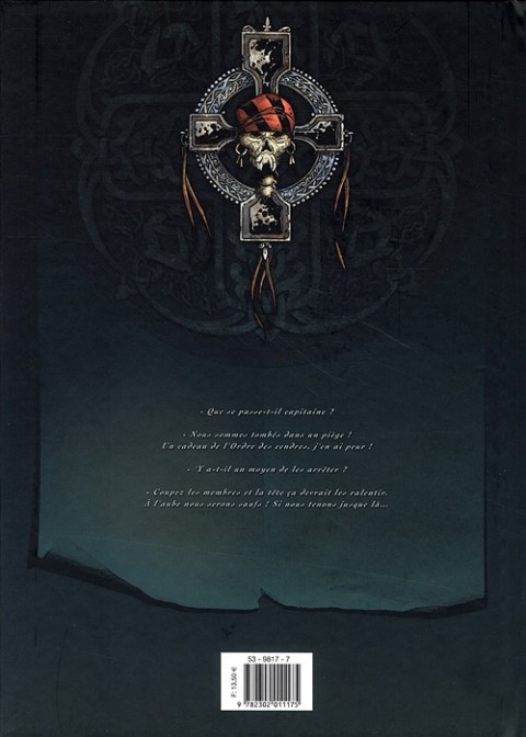 Verso de l'album Hannibal Meriadec et les larmes d'Odin Tome 2 Le manuscrit de Karlsen