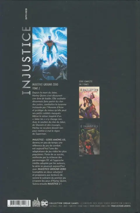 Verso de l'album Injustice - Ground Zero Tome 2
