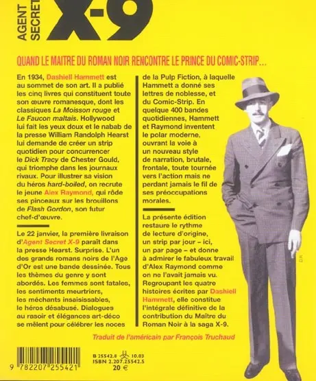 Verso de l'album Agent secret X-9