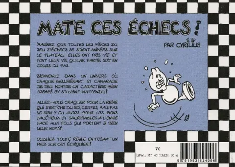 Verso de l'album Mate ces Échecs ! Tome 1 Roque'n'roll !