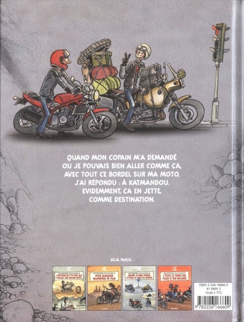 Verso de l'album Les mémoires d'un motard Tome 5 Rendez-vous tous à Katmandou