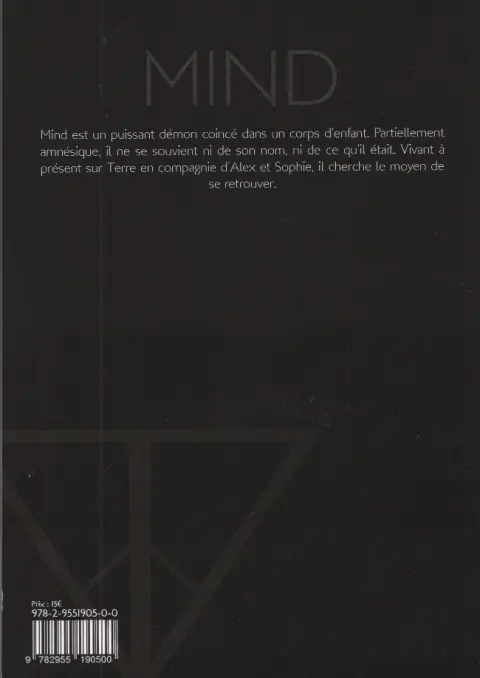 Verso de l'album Mind Tome 1