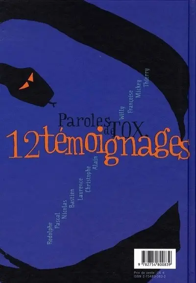Verso de l'album Paroles de... Tome 5 Paroles de Tox