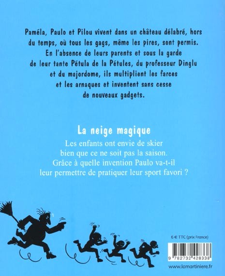 Verso de l'album Les Pétules Tome 7 La neige magique