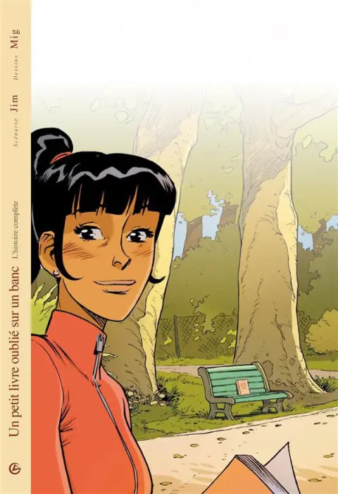 Un petit livre oublié sur un banc