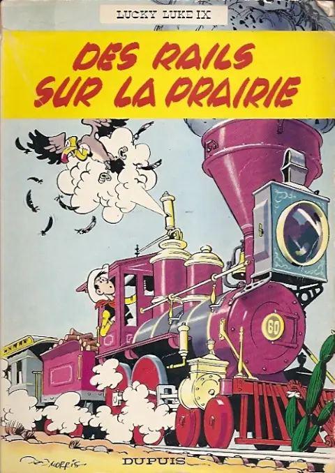 Couverture de l'album Lucky Luke Tome 9 Des rails sur la prairie