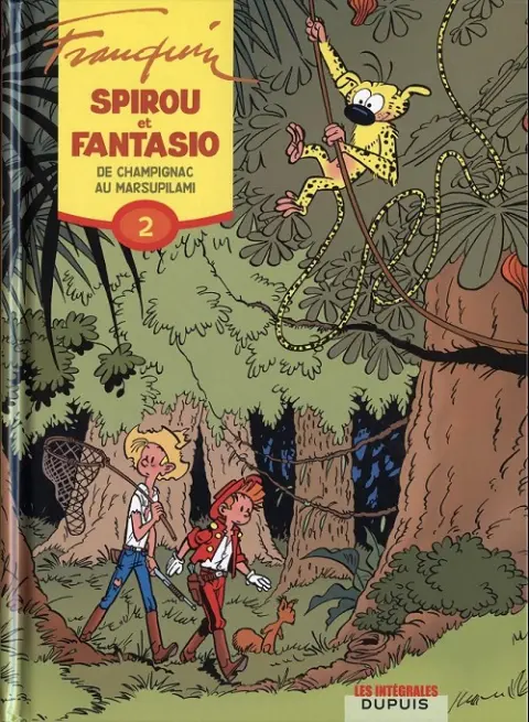 Couverture de l'album Spirou et Fantasio - Intégrale Dupuis 2 Tome 2 De champignac au marsupilami