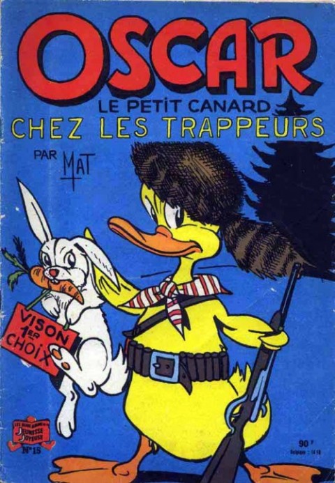 Couverture de l'album Oscar le petit canard Tome 15 Oscar le petit canard chez les trappeurs