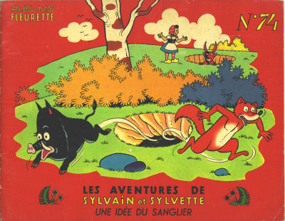 Couverture de l'album Sylvain et Sylvette Tome 74 Une idée du Sanglier