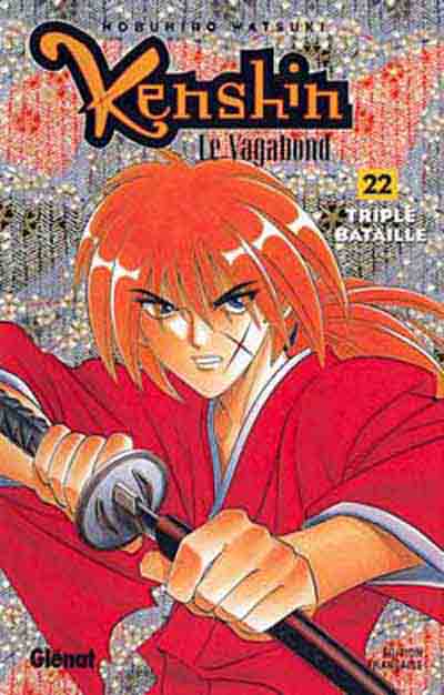 Couverture de l'album Kenshin le Vagabond 22 Triple bataille