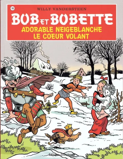 Couverture de l'album Bob et Bobette Tome 188 Adorable Neigeblanche / Le Cœur volant
