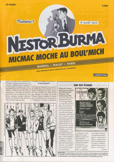 Nestor Burma Tome 1 Micmac moche au Boul'Mich - Numéro 1