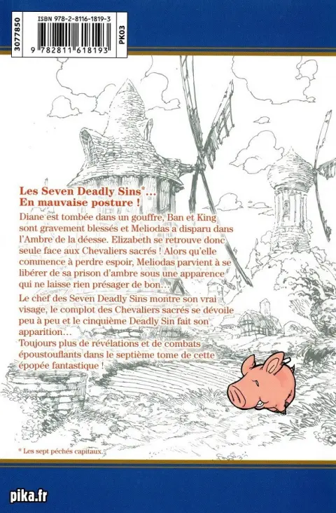 Verso de l'album Seven Deadly Sins 7