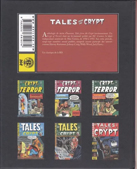 Verso de l'album Tales from the Crypt Volume 1